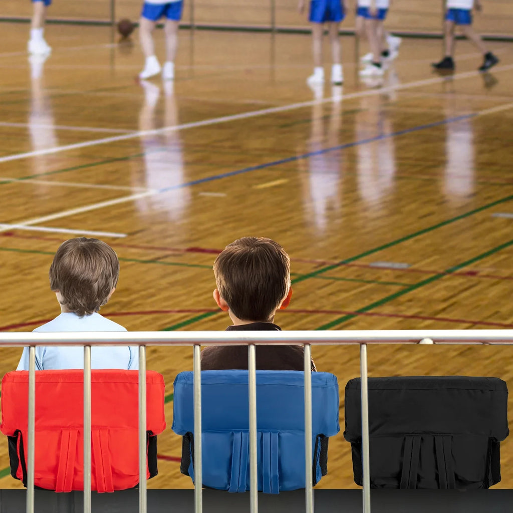 21'' & Bag, Cushion, Carrying Bleachers 2-Pack PEXMOR Stadium Support Portable for Standard Seat Back Reclining with Width