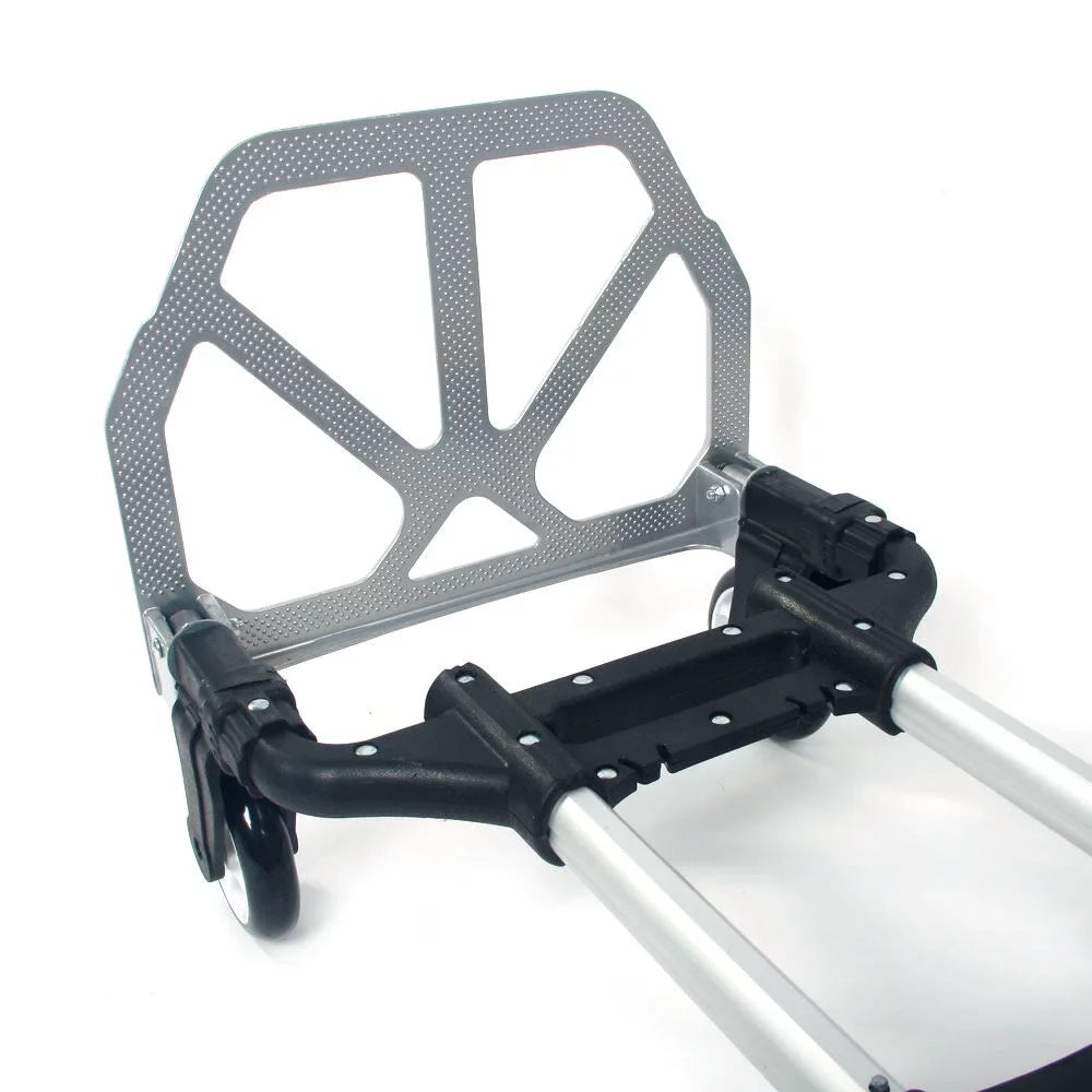 Foldable GoDecor Trolley, Telescopic for Rod, with Black Portable Luggage, Carry
