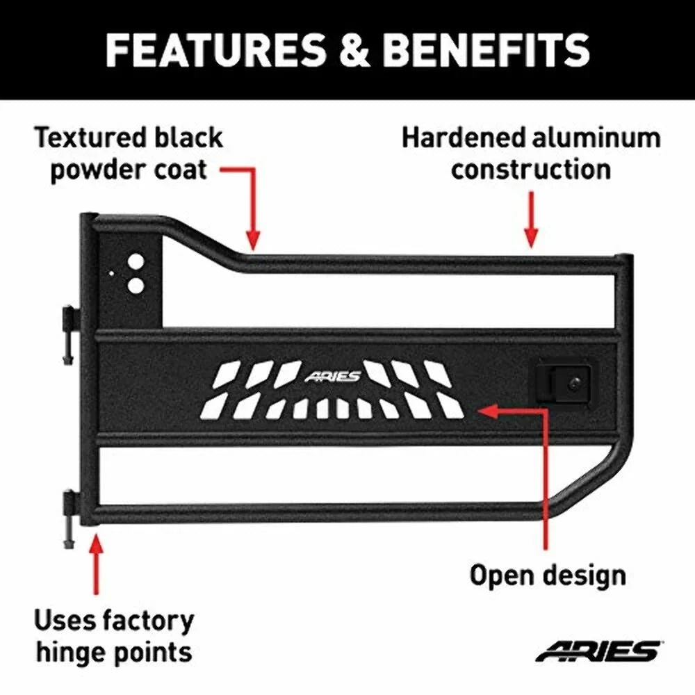 WRANGLER, Tubular select: Door UNLIMITED AR15009 Aries 2008 - JEEP 2013 JEEP WRANGLER Offroad Fits