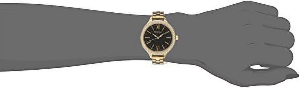 44L126 York Glitz Ladies Caravelle Watch New Gold-Tone