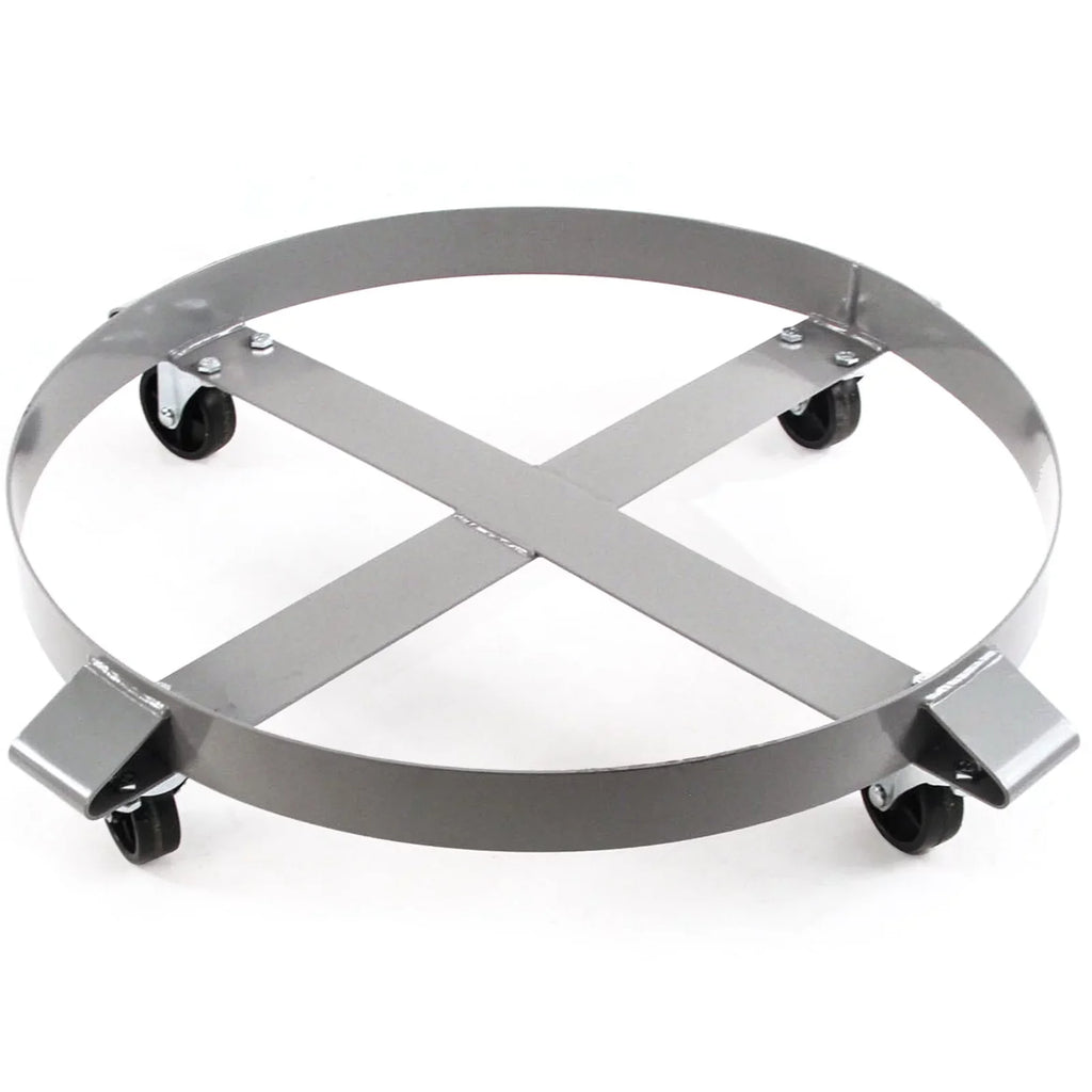 55 Dollies Pound Steel 1000 Truck Gallon Capacity - Hound Non Casters Hand Tipping Drum Swivel Auto Wheel Dolly Frame Heavy Duty Red