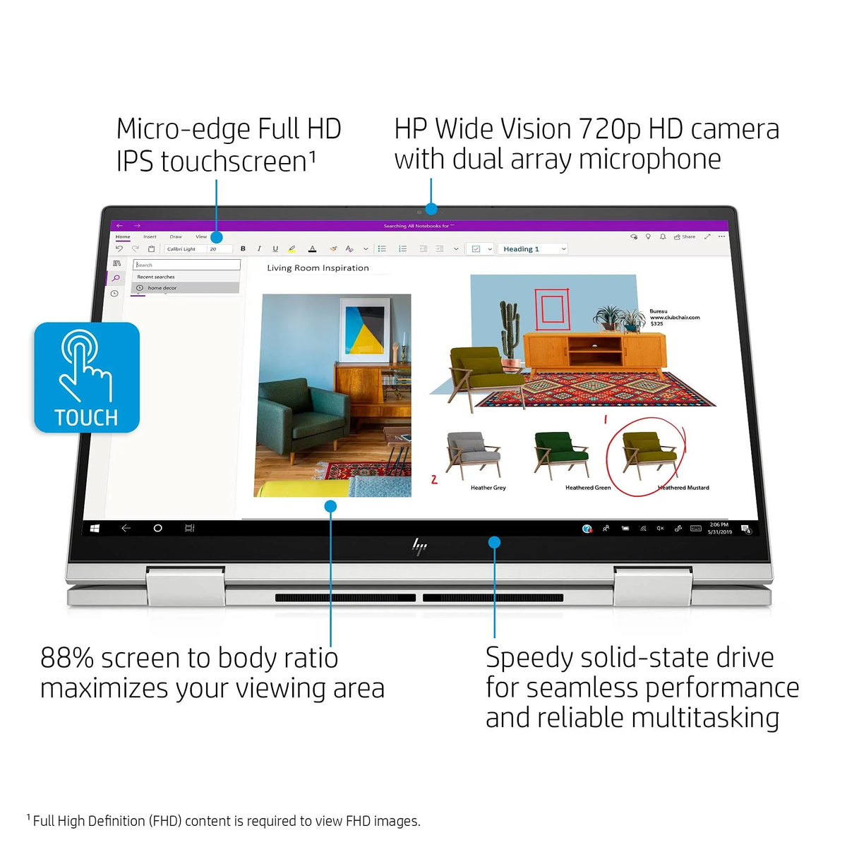 1TB WI-FI FHD SSD 11th Fingerprint 2021 Win 2-in-1 20GB HP USB 6 DDR4 Laptop Keyboard Gen Pro Graphics Intel NVMe Iris inch Touchscreen 15.6 Backlit i5-1135G7 32GB Envy w/ 10 Xe