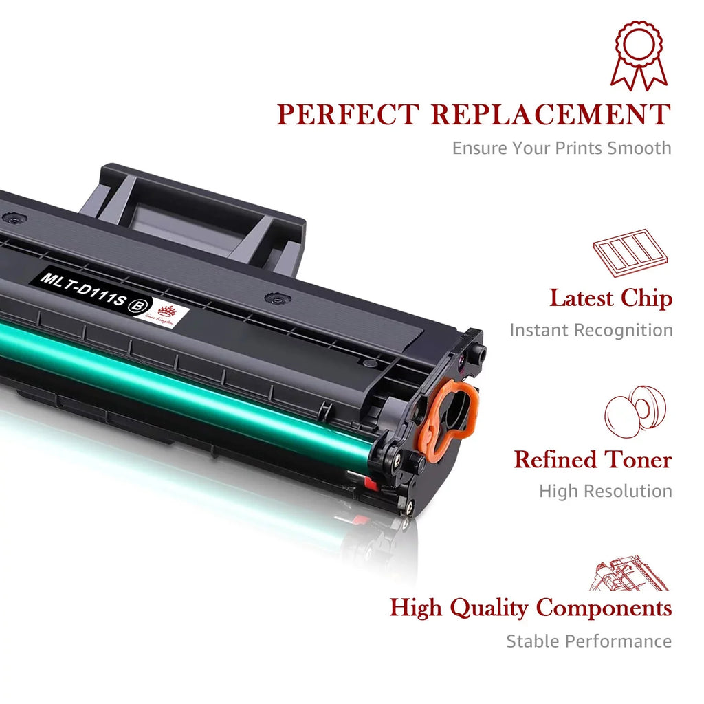 MLT-D111S Yield (Black) M2026W Cartridge 4-Pack MLT-D111S M2024 SLM2020W Compatible M2070FW Toner Samsung Printer High M2022W Xpress 111S for