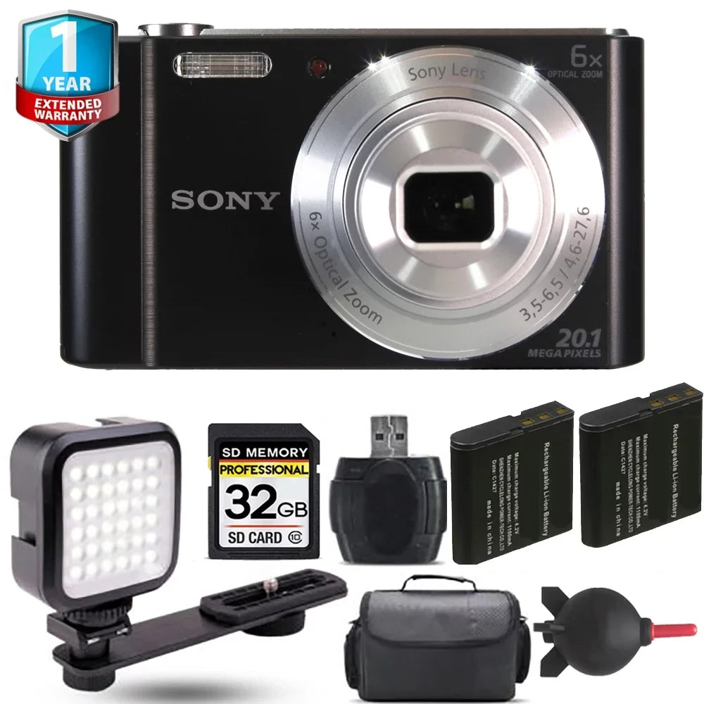DSC-W810 LED Yr Camera + Sony +1 Digital Battery Extra Warranty Cyber-shot +