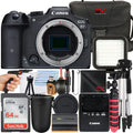 Camera Premium Only) R7 + + EOS (Body SanDisk Card SV Mirrorless + Canon Bundle 64GB Memory Tripod Case Accessory with