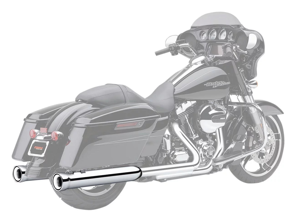 (6107) Mufflers Cobra 4" Chrome Hater Neighbor