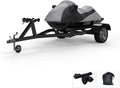 from Ski - Cover & Color 800 Yamaha Custom & Protect - for All Storage XL Fit Jet - Trailer Bag Includes Gray/Black Trailerable 2000-2002 Straps Weather Contour - Weatherproof Sun! Rain