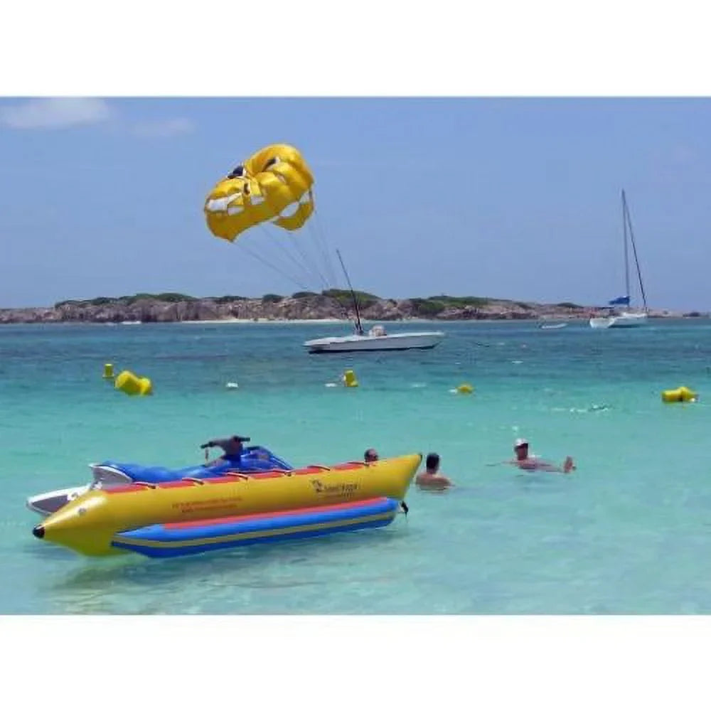 Yellow Heavy-Duty 6-Passenger Banana In Boat Inline