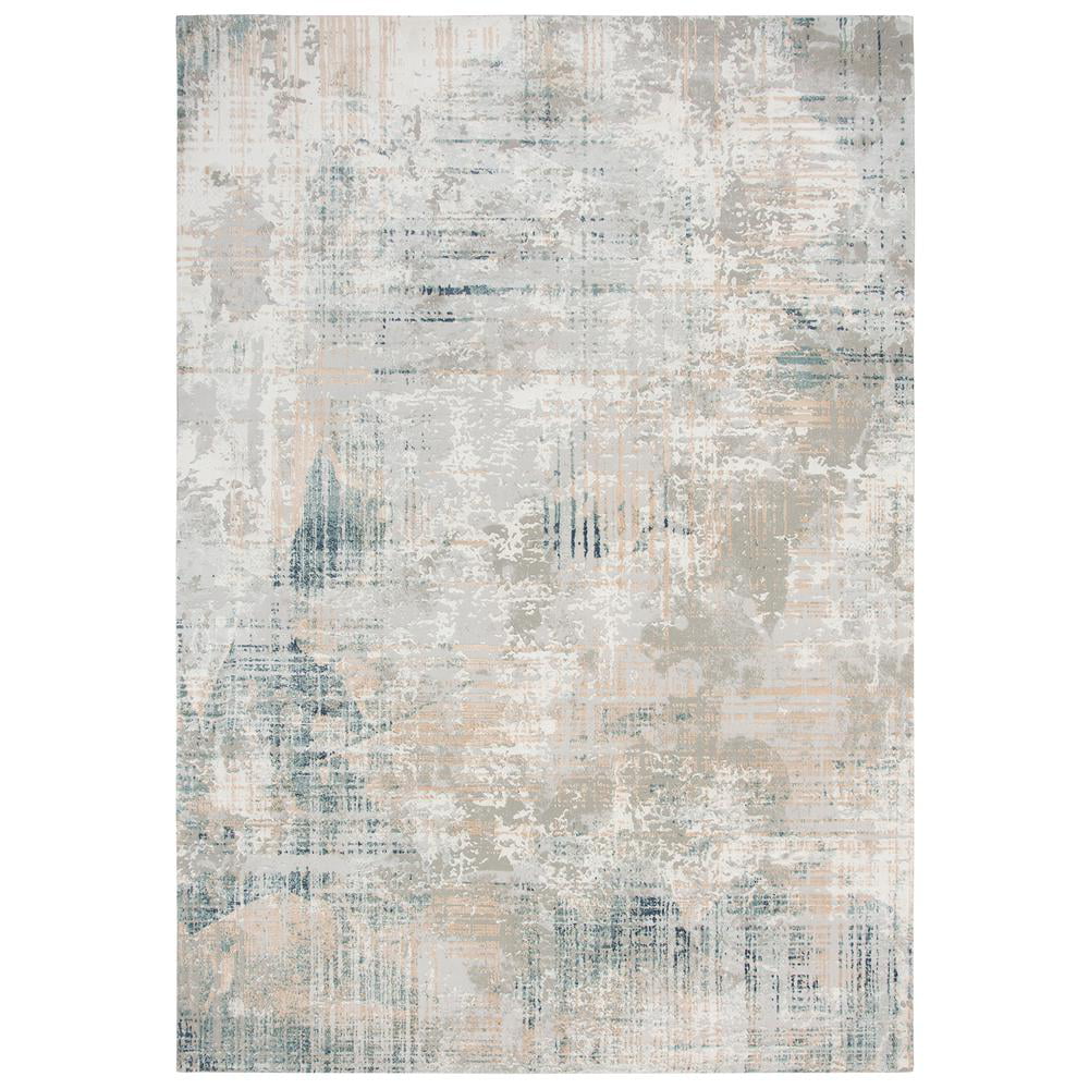 Glamour Gray Decor Ivory Power-Loomed 7'10"x9'10" / Area Alora /Ivory Rug Gray /