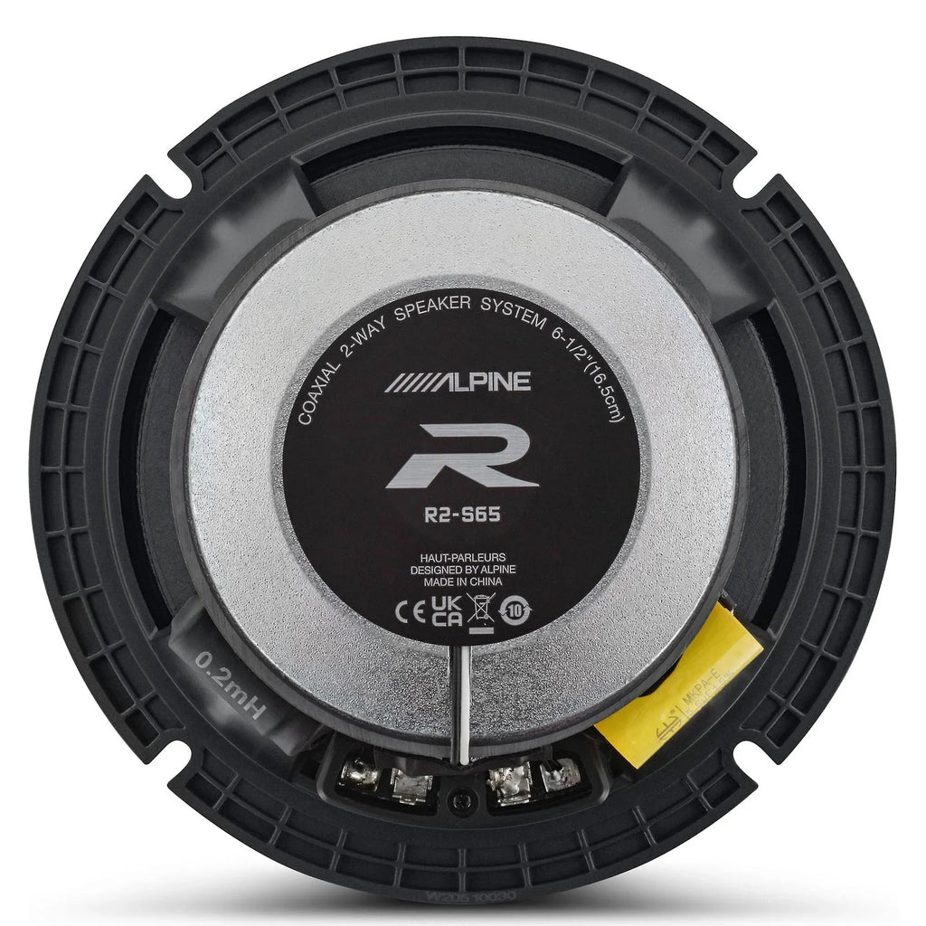 6.5" Audio 2-Way High-Resolution Alpine Certified (4) Speakers R2-S65 Car