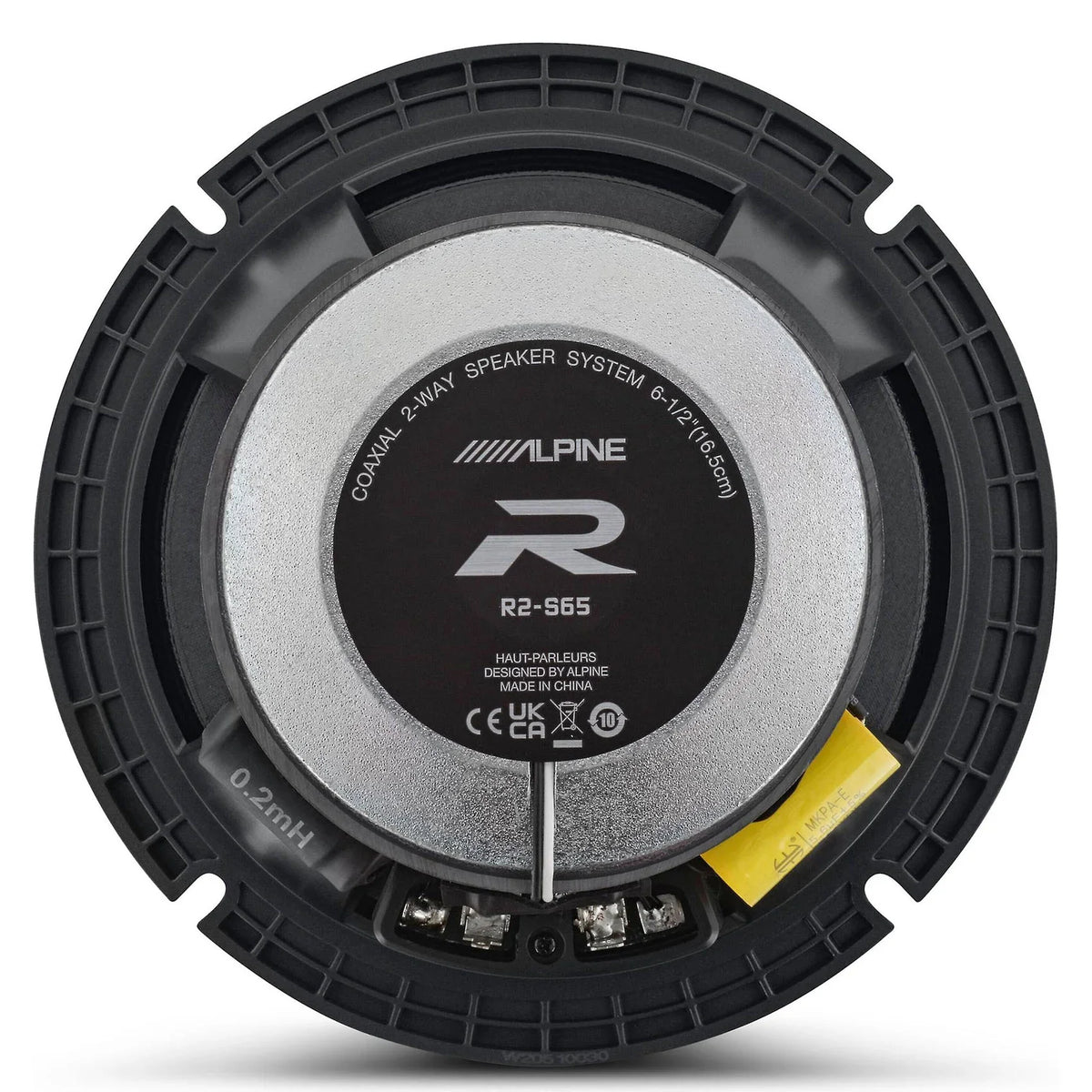 6.5" Audio 2-Way High-Resolution Alpine Certified (4) Speakers R2-S65 Car