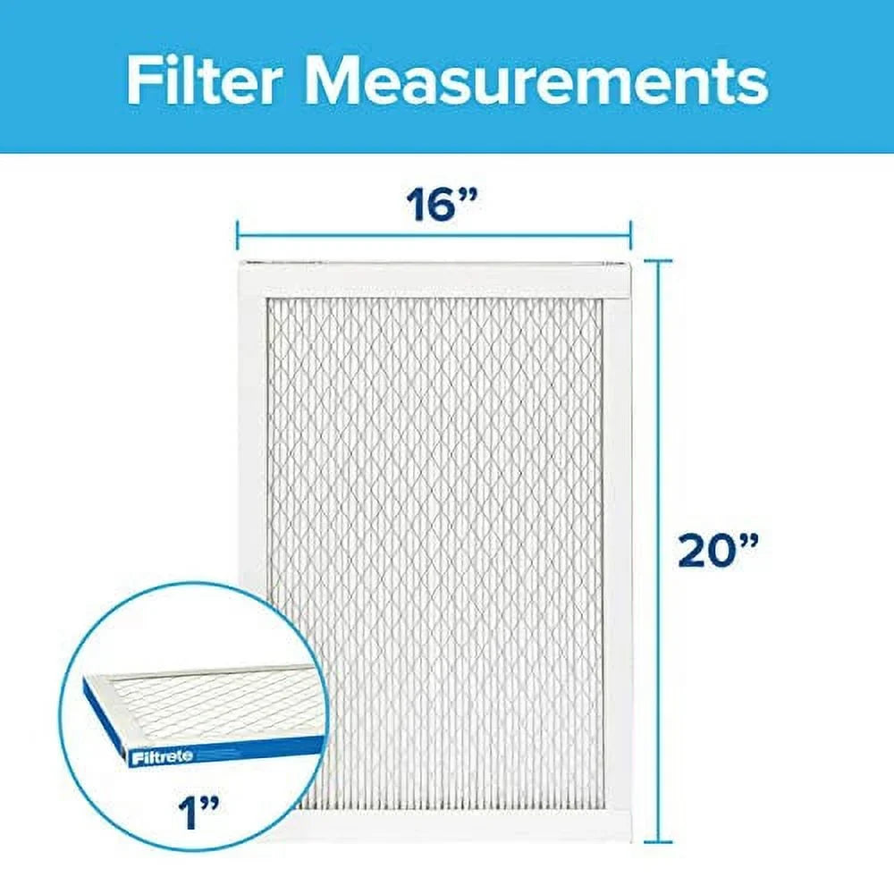 Healthy 0.78) (exact Air Filter, Ultimate 19.69 1900, Living 16x20x1, Allergen, MPR 6-Pack Furnace Filtrete x 15.69 x dimensions AC