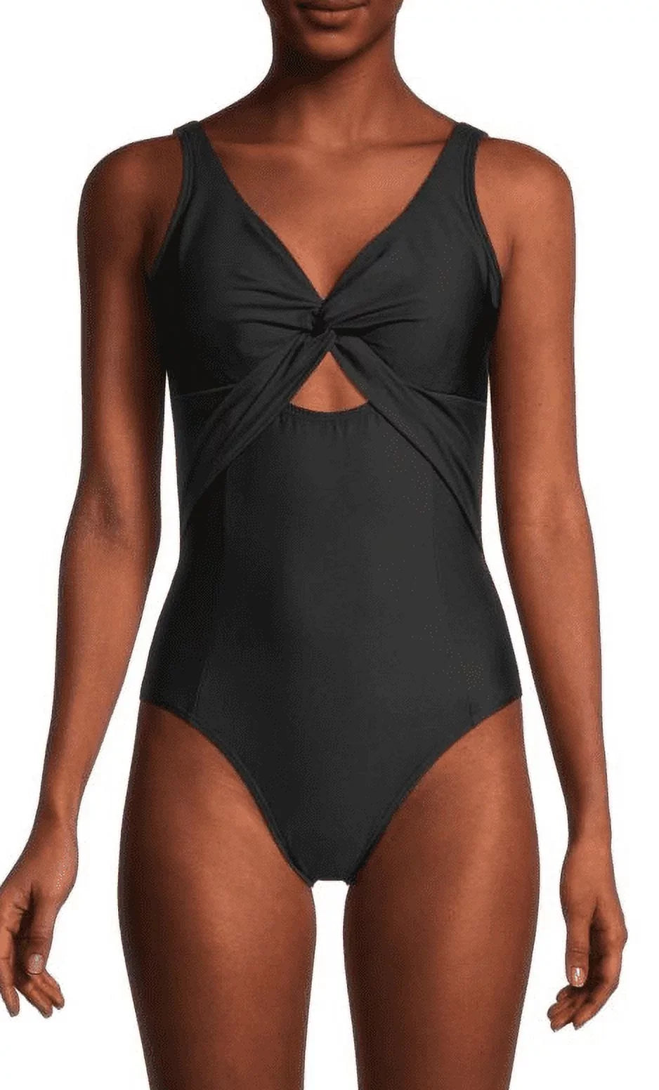 One-Piece DKNY Swimsuit, US Twist BLACK 6 Peek-a-Boo