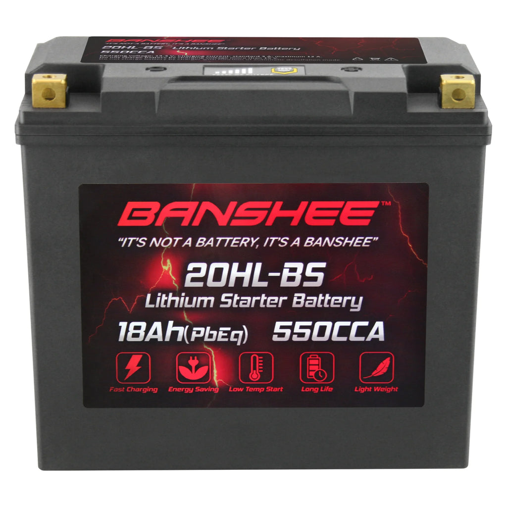 Victory 2002 Cruiser Battery 2002 Touring Motorsports Banshee Deluxe YTX20L-BS Compatible to LiFePO4 with V92TC