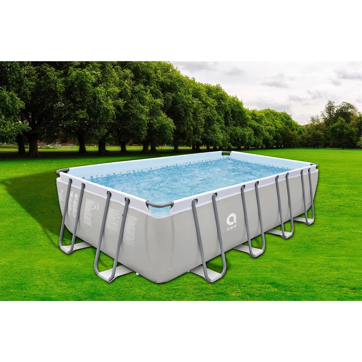 17776 10 Gray Foot JLeisure 18 x Swimming Frame Ground Above Pool, Steel