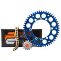 Sprocket Kit 2020-2022 Rear & Sprocket Rear Primary YZ125X Yamaha Blue Chain Blue Drive Alloy Gold For X-Ring