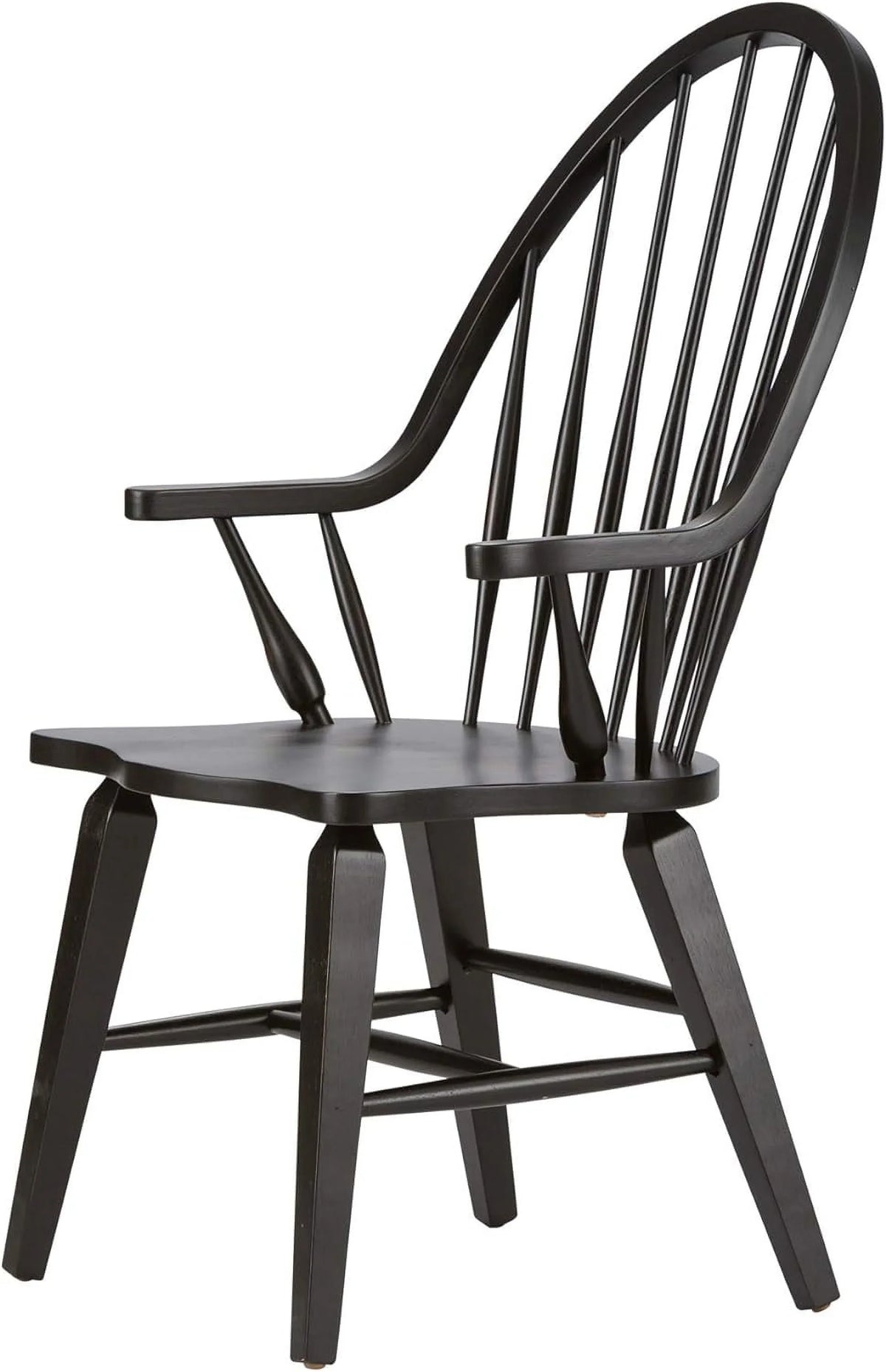 Chair, X Windsor Arm D25 Black H41, Back X W25