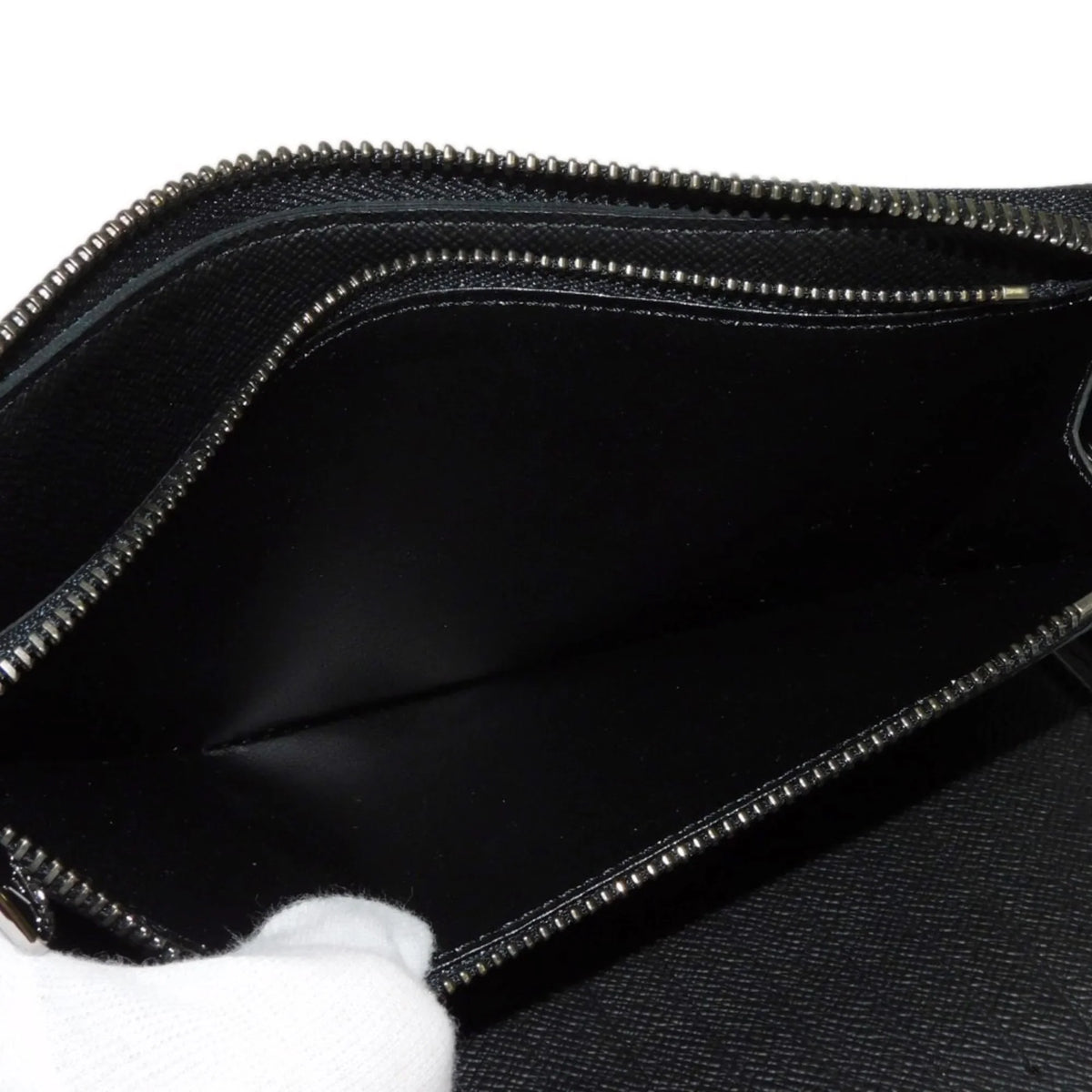 Monogram Billfold Round Men's LV Zipper Logo (Good) VUITTON Eclipse LOUIS Pre-Owned Noir Long Zippy Vertical Wallet M62295