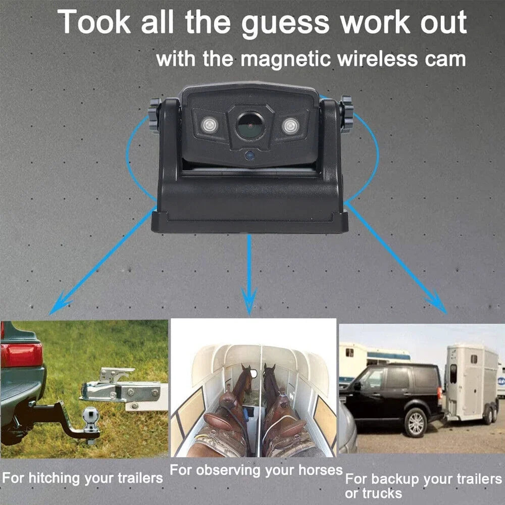 9600mAh for Ideal Wireless Battery, WiFi Front/Rear Magnetic JahyElec View Camera, Backup Mount,