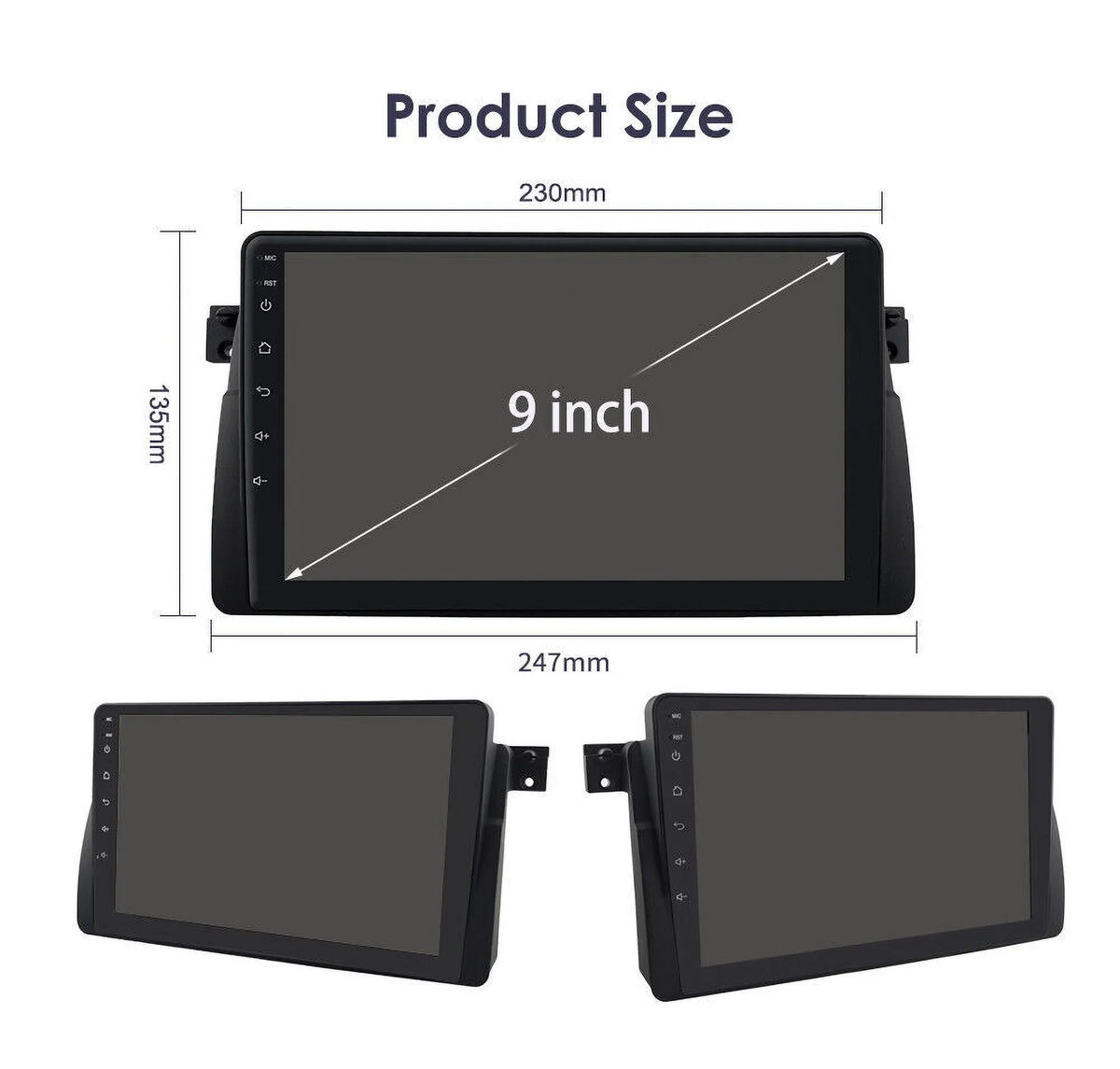 inch Carplay Stereo Screen WIFI HD FM E46 Auto RDS GPS 12 Android 9 Touch BMW Car Radio Bluetooth M3 for 2+32GB USB Apple Android