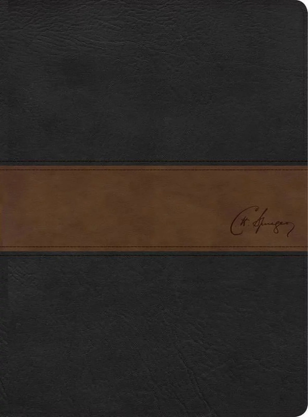 negro/marrón piel (Hardcover) RVR símil de Spurgeon, Biblia estudio 1960