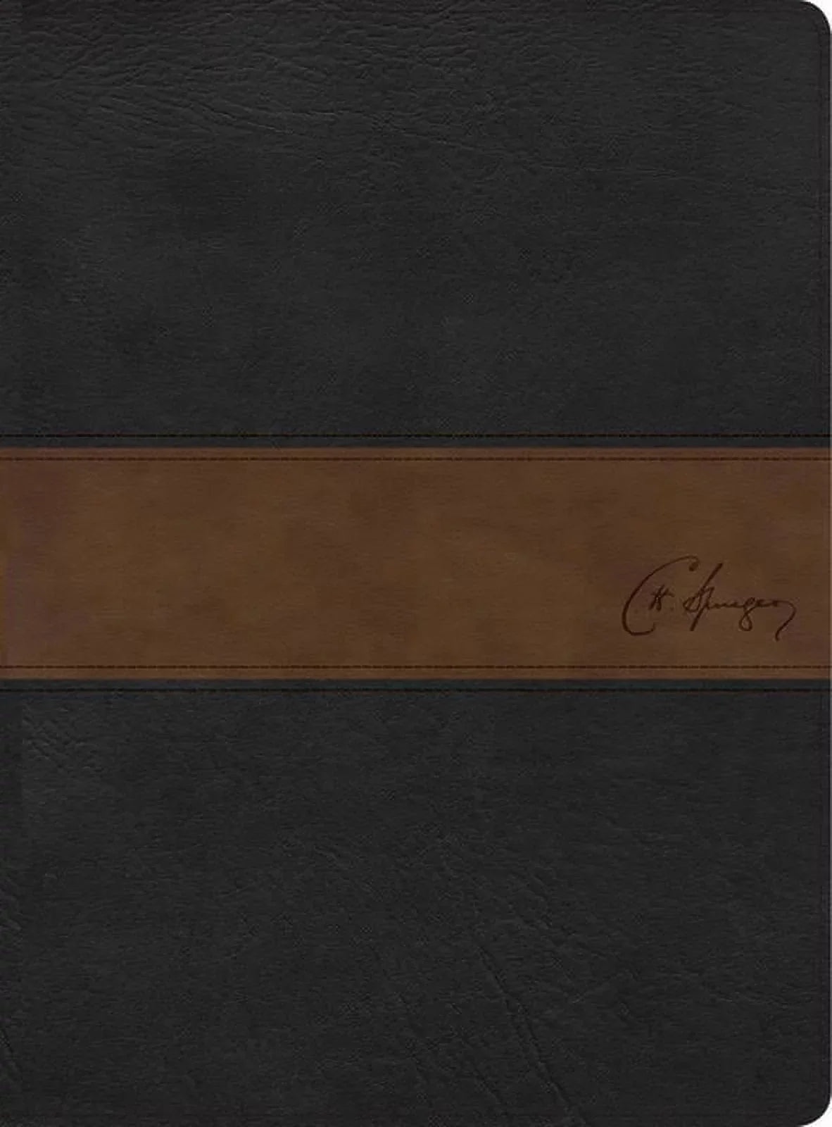 negro/marrón piel (Hardcover) RVR símil de Spurgeon, Biblia estudio 1960