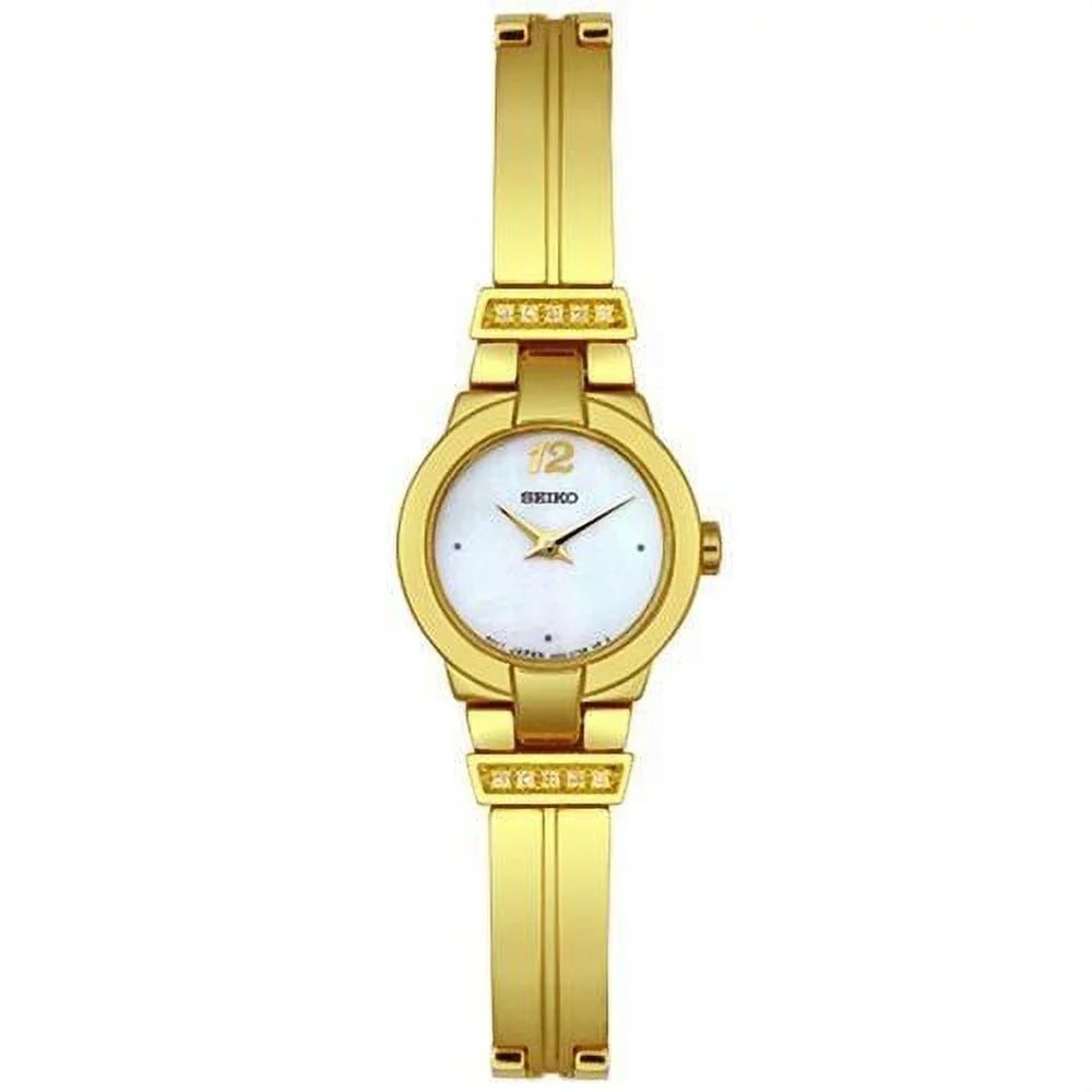 Seiko Stainless Diamond Women's SUJD38 Watch Gold-Tone Steel