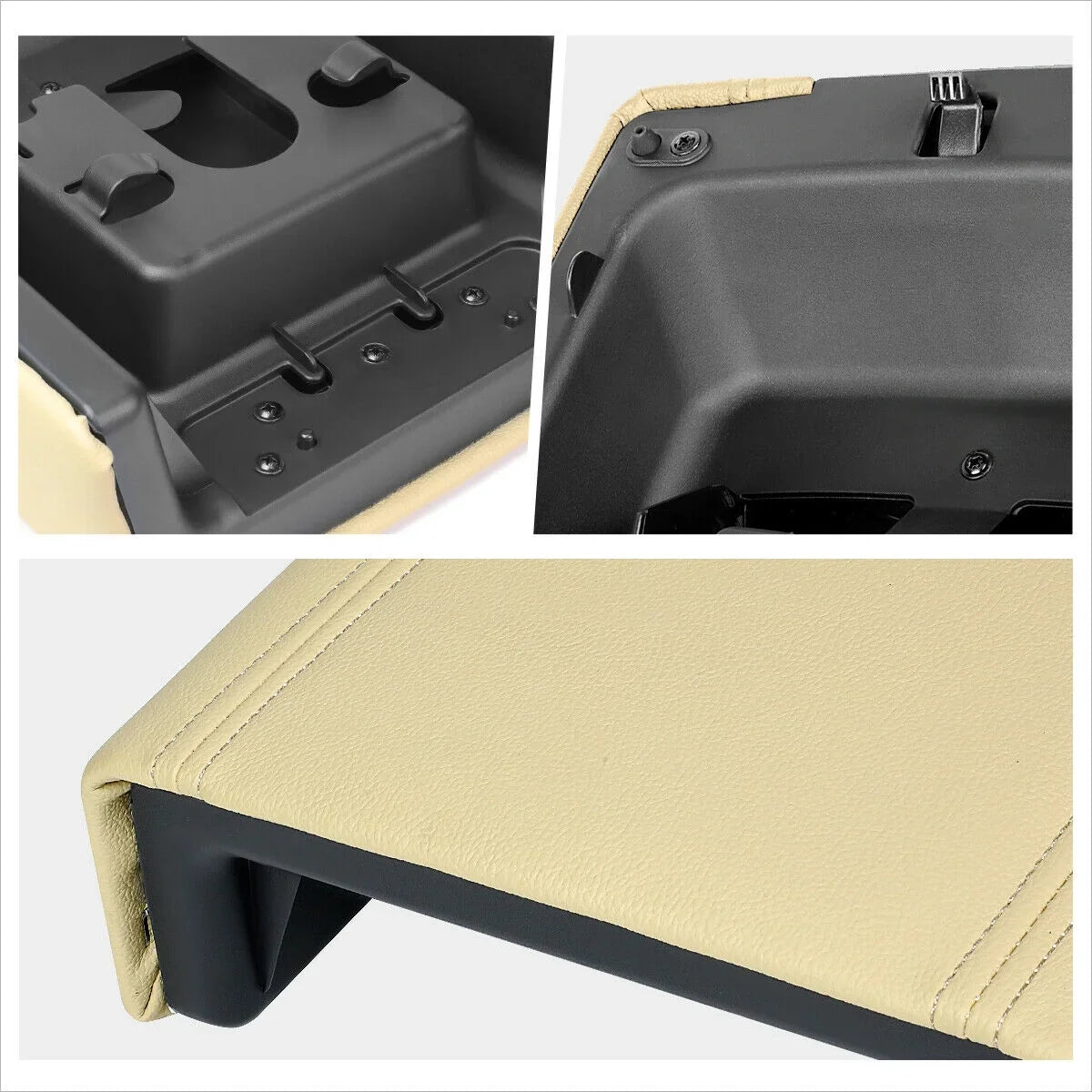 For Repair Latch Ford Beige Console Kit Armrest Lincoln Cover Top Center Lid