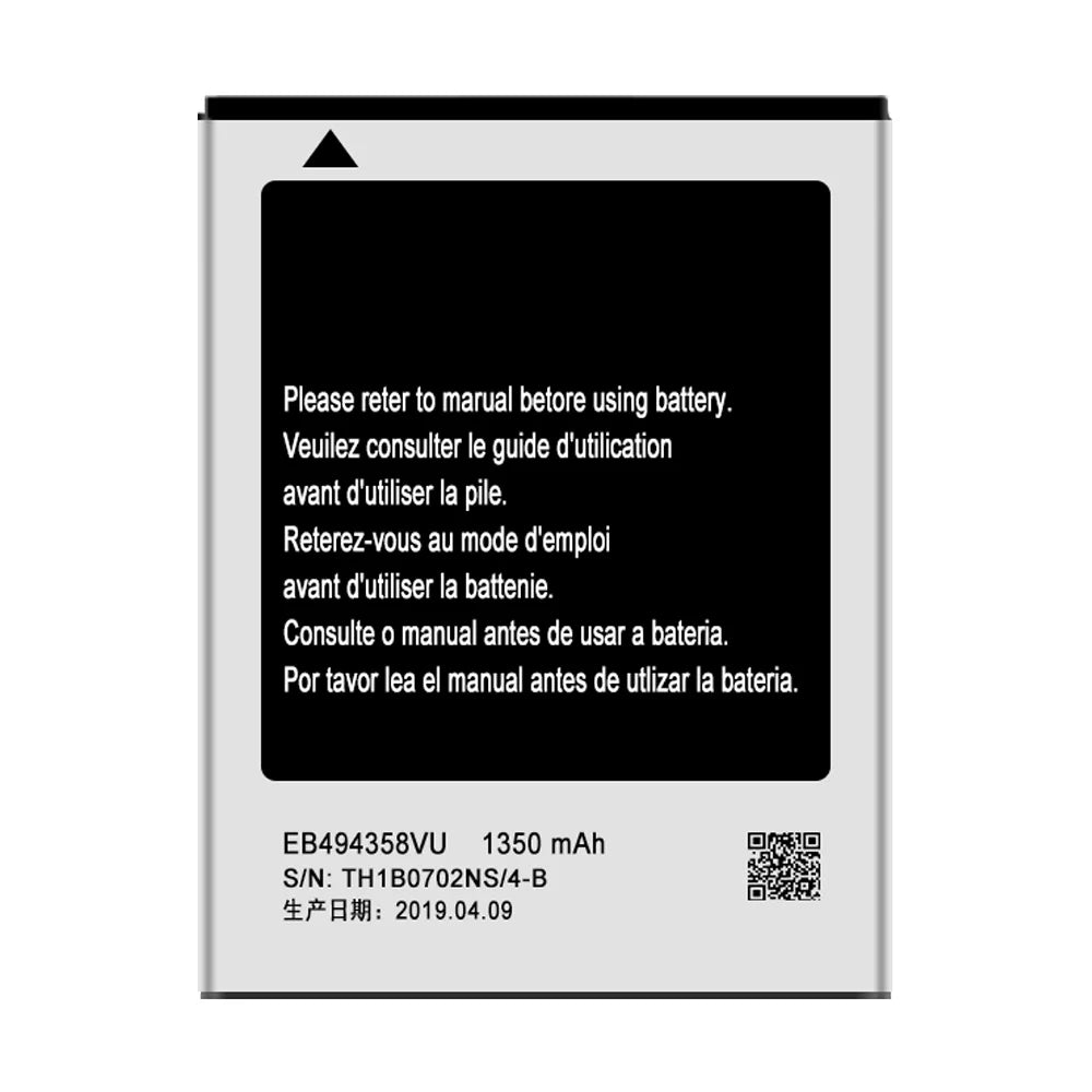 For Battery Galaxy GT-S5830D Samsung Ace Replacement EB494358VU Tool