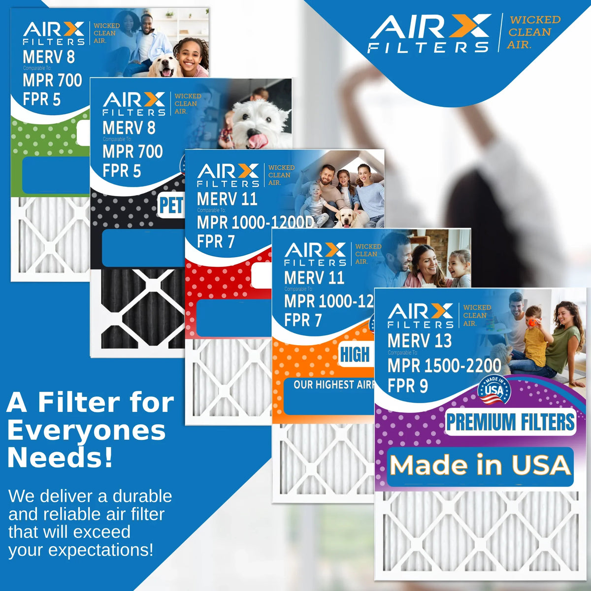 6 AIR. 5 5 700 to to with by 91X24 8 AIRX Comparable & Lennox 8 MPR Filter MERV WICKED FPR FILTERS 700 15x20x1 MERV Pack Comparable & FPR Filter MPR Air Compatible CLEAN