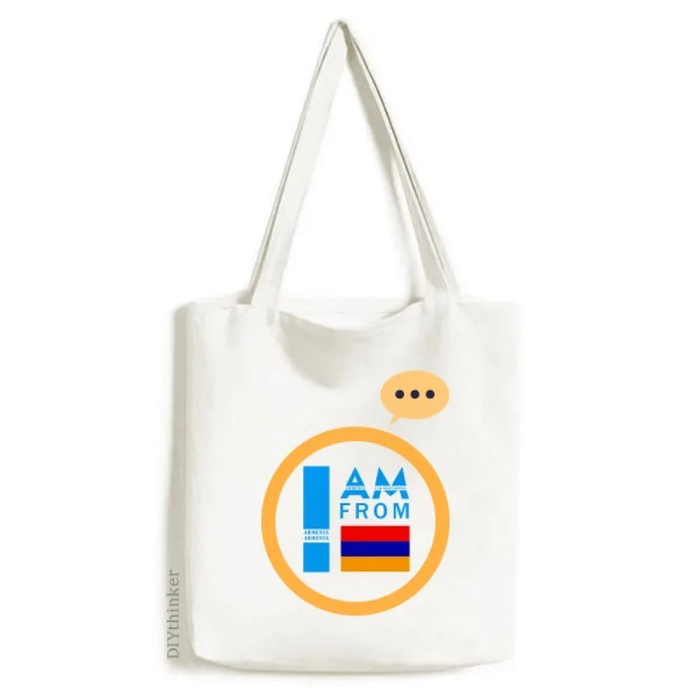 Deco Fashion Art Canvas Expression Shoulder Tote I Bag Sack Am Armenia From