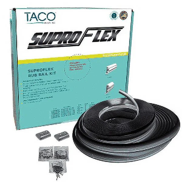 V11-9960BBK60-2 SuproFlex 60' 1-19/32" x - Kit Rail Black Marine TACO 25/32", Rub x
