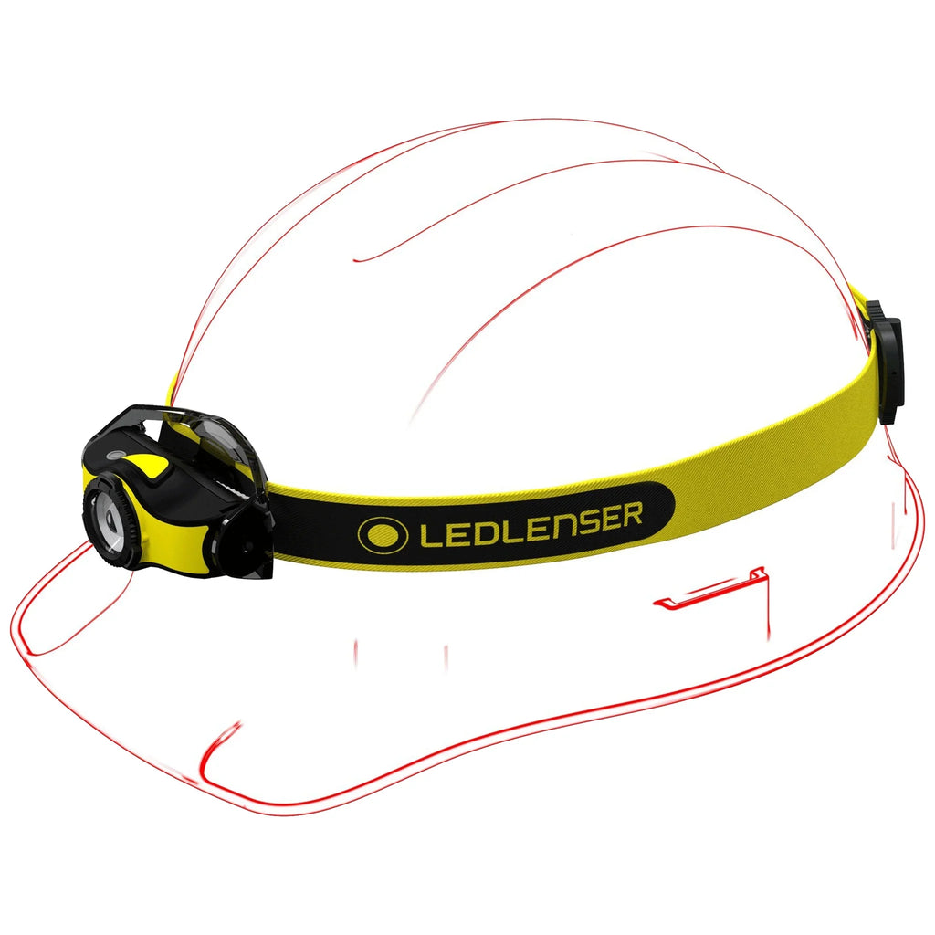 Power 400 Headlamp, LED Rechargeable or Batteries AA IH5R Lightweight, High LEDLENSER Alkaline Lumens,