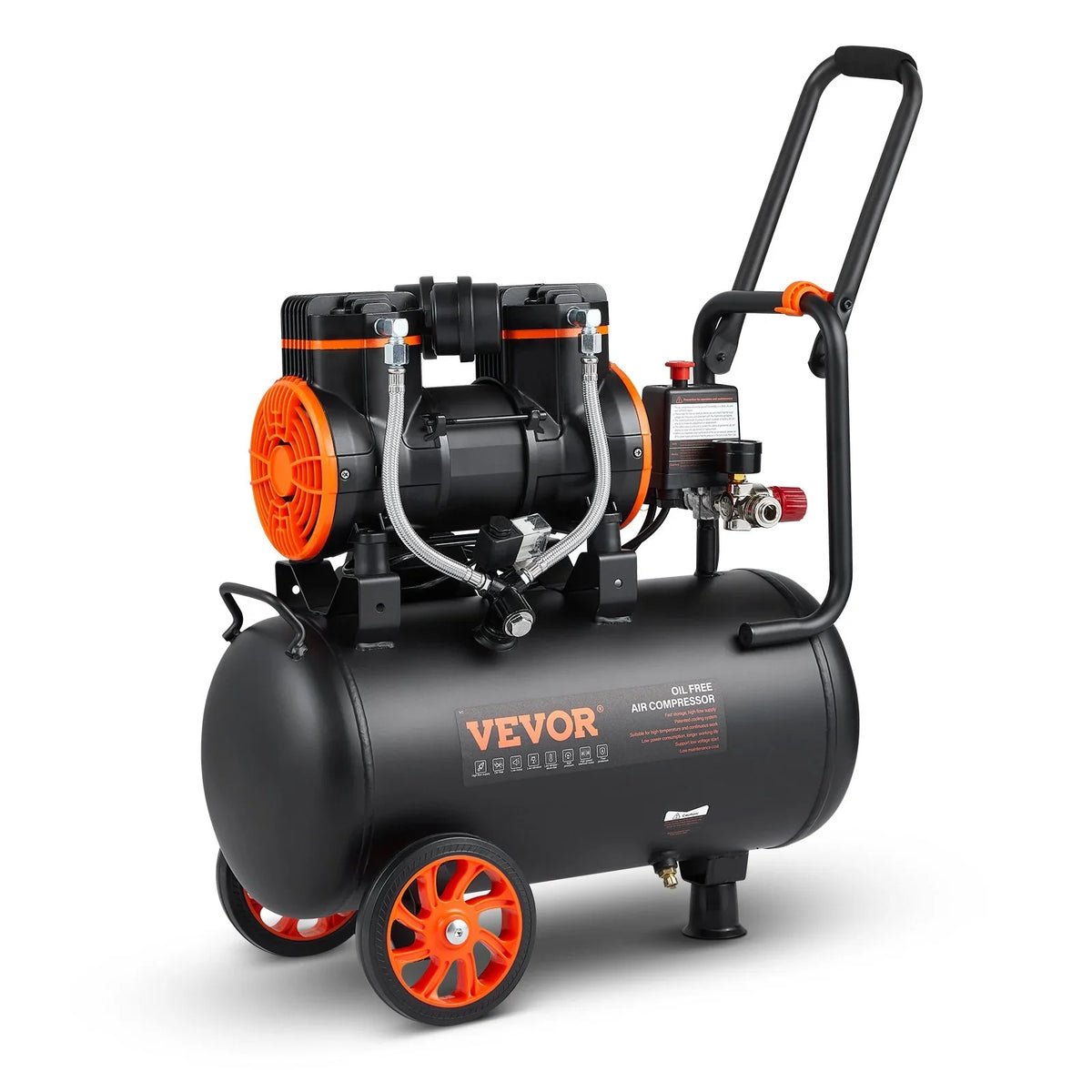Ultra CFM 1450W, Oil-Free, VEVOR 70 90PSI, Gallon, @ Compressor, Quiet 6.3 Air 3.35 dB
