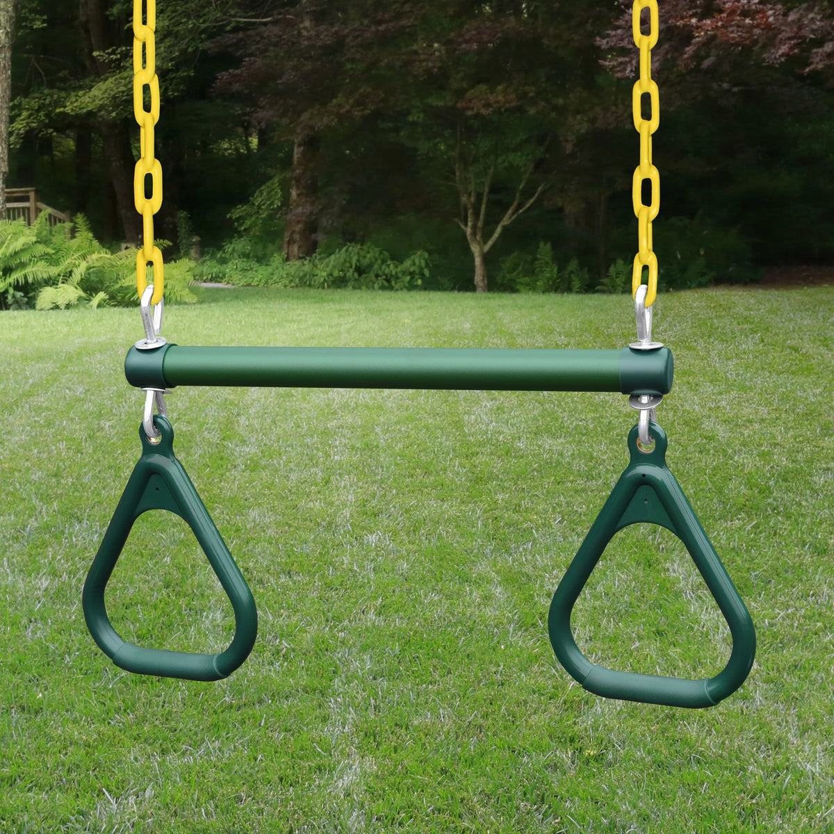 Wooden Bars, Vinyl and Playsets Set Wall Green Navigator Swing Monkey with Rock Climbing Gorilla Canopy,