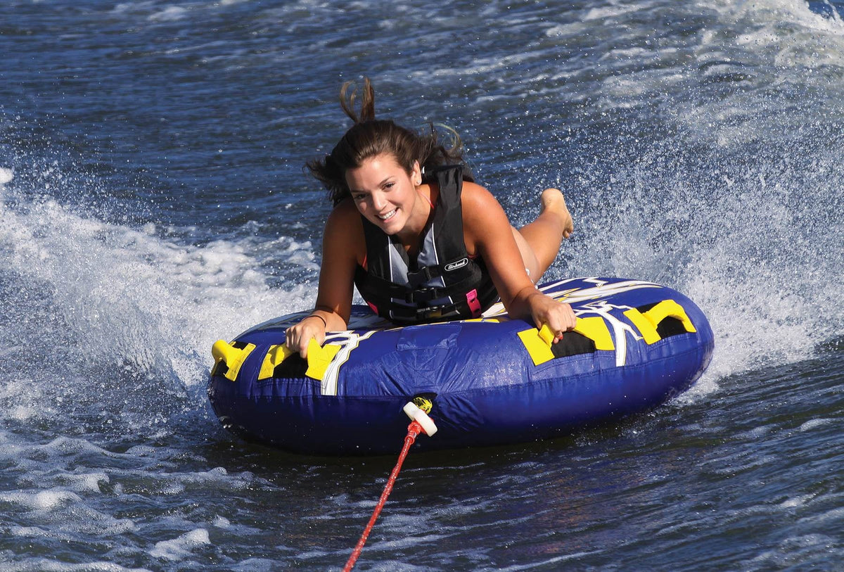 Tube Strike Pump + Air Rider 12V 2 Portable Inflatable Airhead Towable Single
