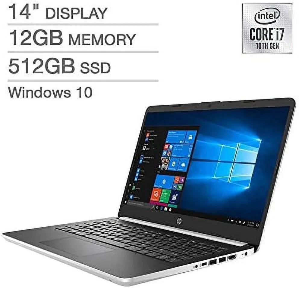 Box i7-1065G7 14" 14-DQ1045CL BLACK/SILVER HP 1920x1080 SSD 512GB - 12GB Laptop Open