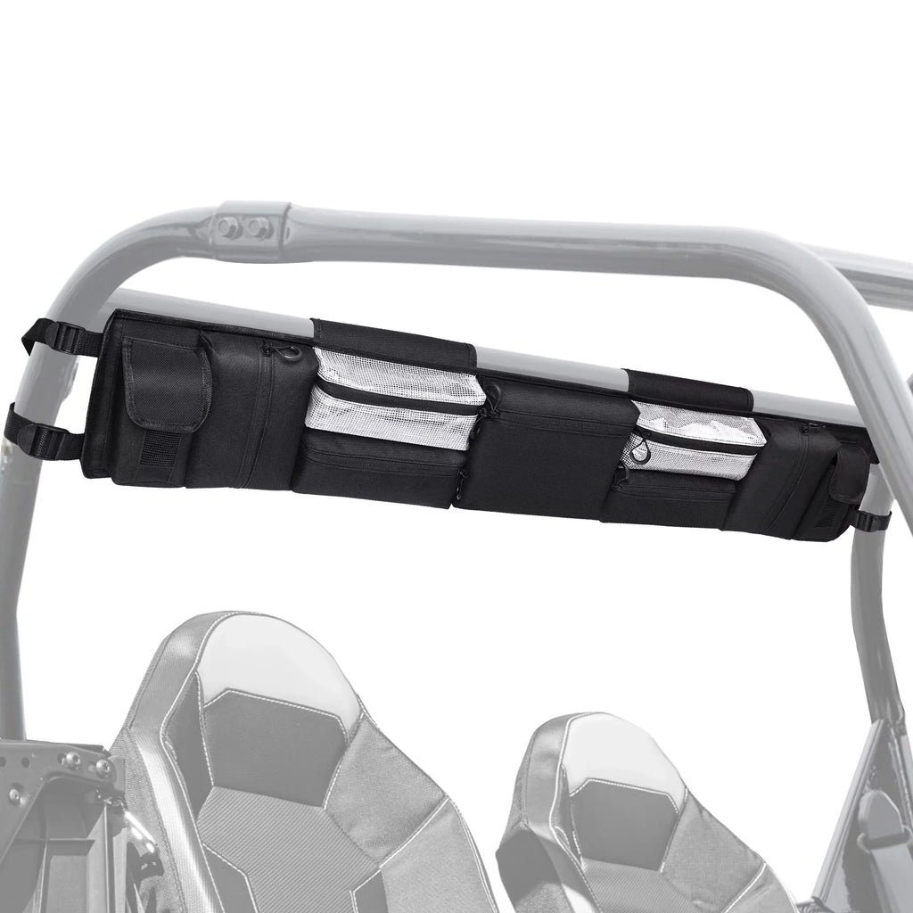 MICTUNING Most Bag UTVs Tools Rear Polaris, Storage Roll Cage UTV Bags, UTVs, and Black Full Solution Organizer, for Yamaha Kawasaki Storage Gear Size Cargo