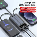 Bank Power Solar External 9000000mAh Battery Portable Charger Waterproof