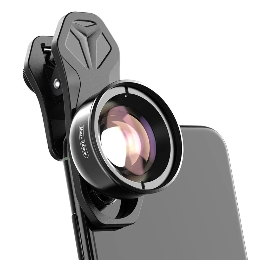 Aluminum External Shooting Lens Accessory Optical HD Distance Cellphone Multi-Layer 40MM-70MM Coated Macro Camera Detachable Clip Lens 4K Alloy