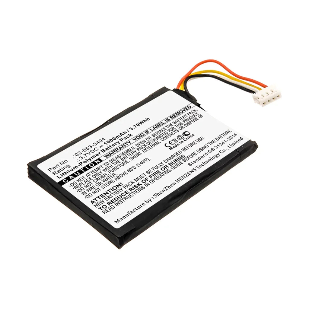 '- Battery Battery - 3.7V, Capacity 1000mAh, Ultra Replacement Speaker High N for Harman/Kardon 02-553-3494 Li-Pol, Batteries BNA-WB-P11683 Accessories