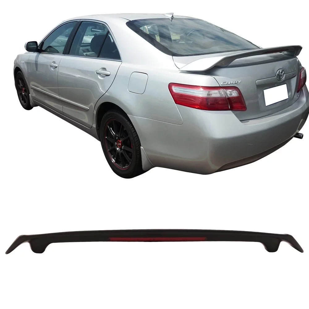 Motorsports 2008 Plastics Compatible JDM 2009 2011 ABS Black Trunk Rear Ikon Style 2010 Spoiler 2007 Toyota Matte with 07-11 Camry Wing
