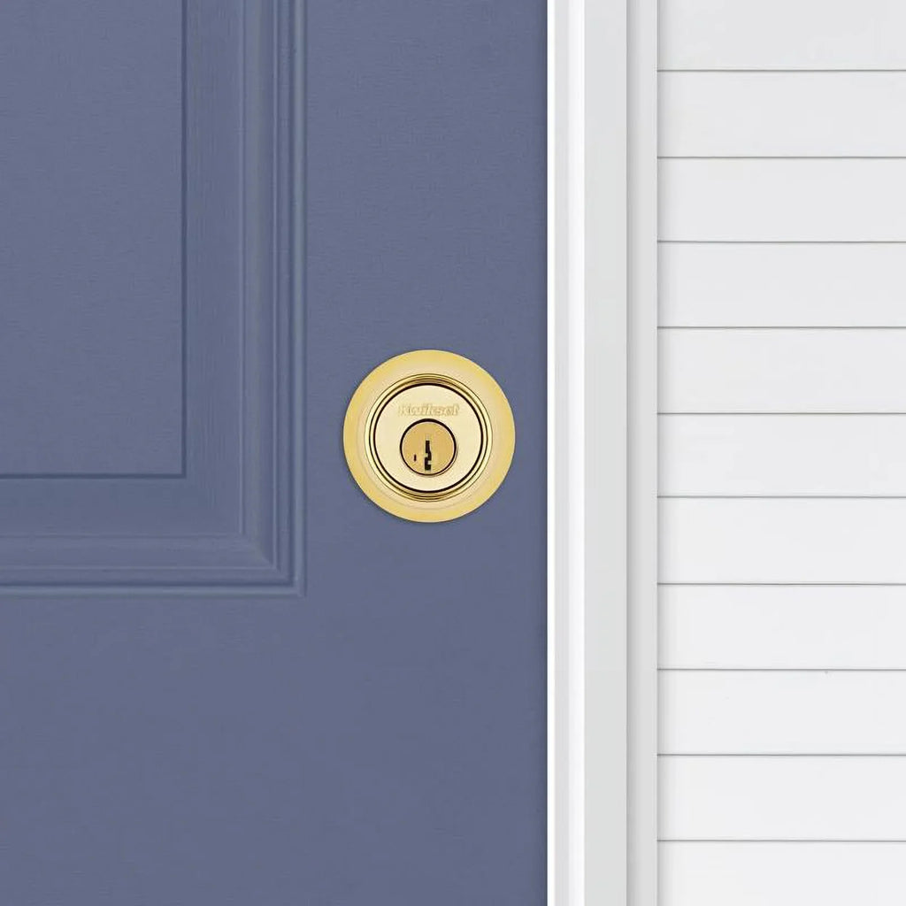 RCAL - Kwikset Deadbolt, 660 SMT Security CP Quantity 1 Polished 3 RCS Brass Single-Cylinder K6
