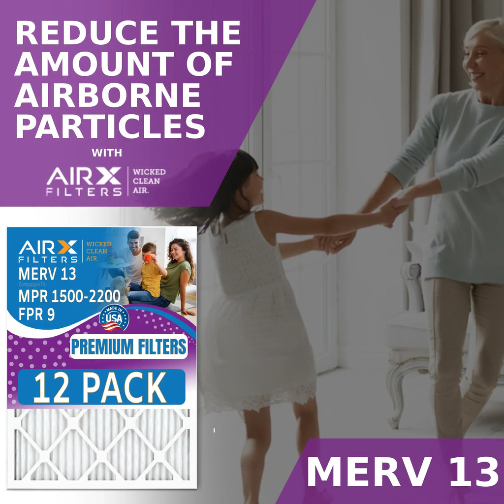 FPR 12 USA 13 Comparable - Pack Filter - Furnace WICKED 14x24x1 in 2200 by of Filters to FILTERS MPR Rating, 9 AIRX Air AIR. MERV 1500 CLEAN & Made