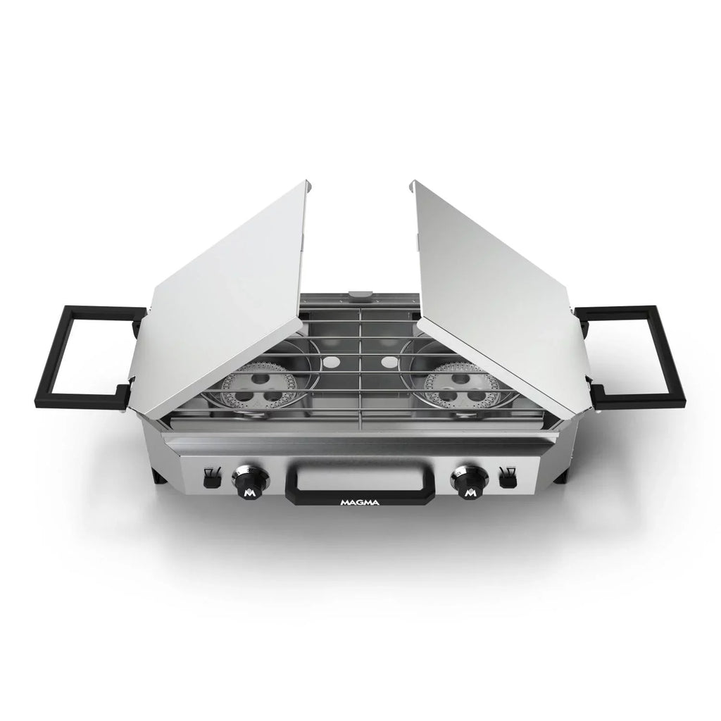 Double Top Grill Top Stove Camping Magma With Burner Griddle Crossover &