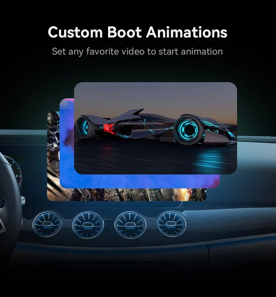 Auto YouTube Output，8 Wireless 2+16G Multimedia HDMI Support AI Android with Biniz SIM/TF with Core, Carplay Box 4G Carplay Card,for Video 11, Factory Wired Box Cars Box Netflix Magic Carplay Android