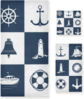 Soft Anchor Bath Bathroom GZHJMY Sailing Piece 3 Decorative Checked Lighthouse Towel Cotton Fingertip Absorbent Towels Sets for Towels Vessel Hand