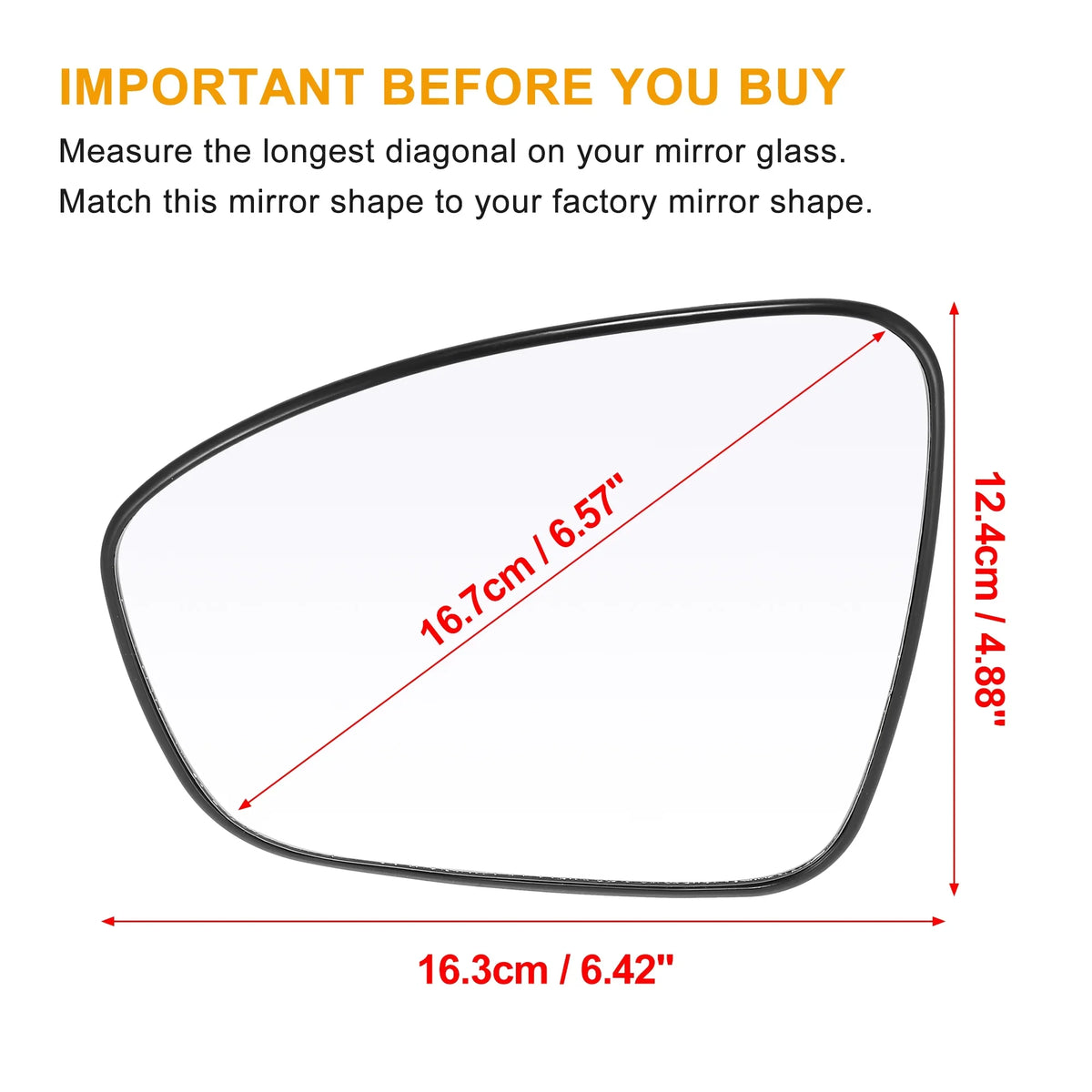 with Plate Backing Mirror Glass Vehicle Rearview 2020 2021 Heated Nissan for Replacement Left Car Side Sentra Driver