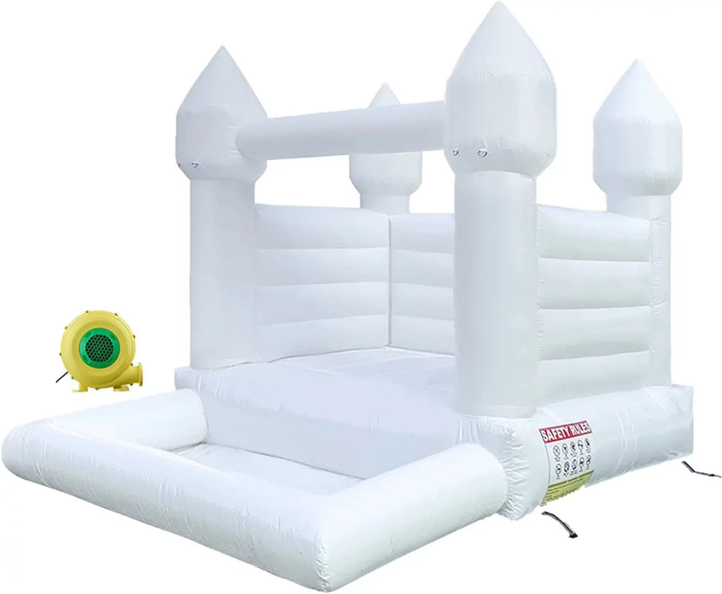 Outdoor & Bounce Jump PVC House Connsann Grade Commericial Blower Pit Castle Party White Indoor Ball with for Kids