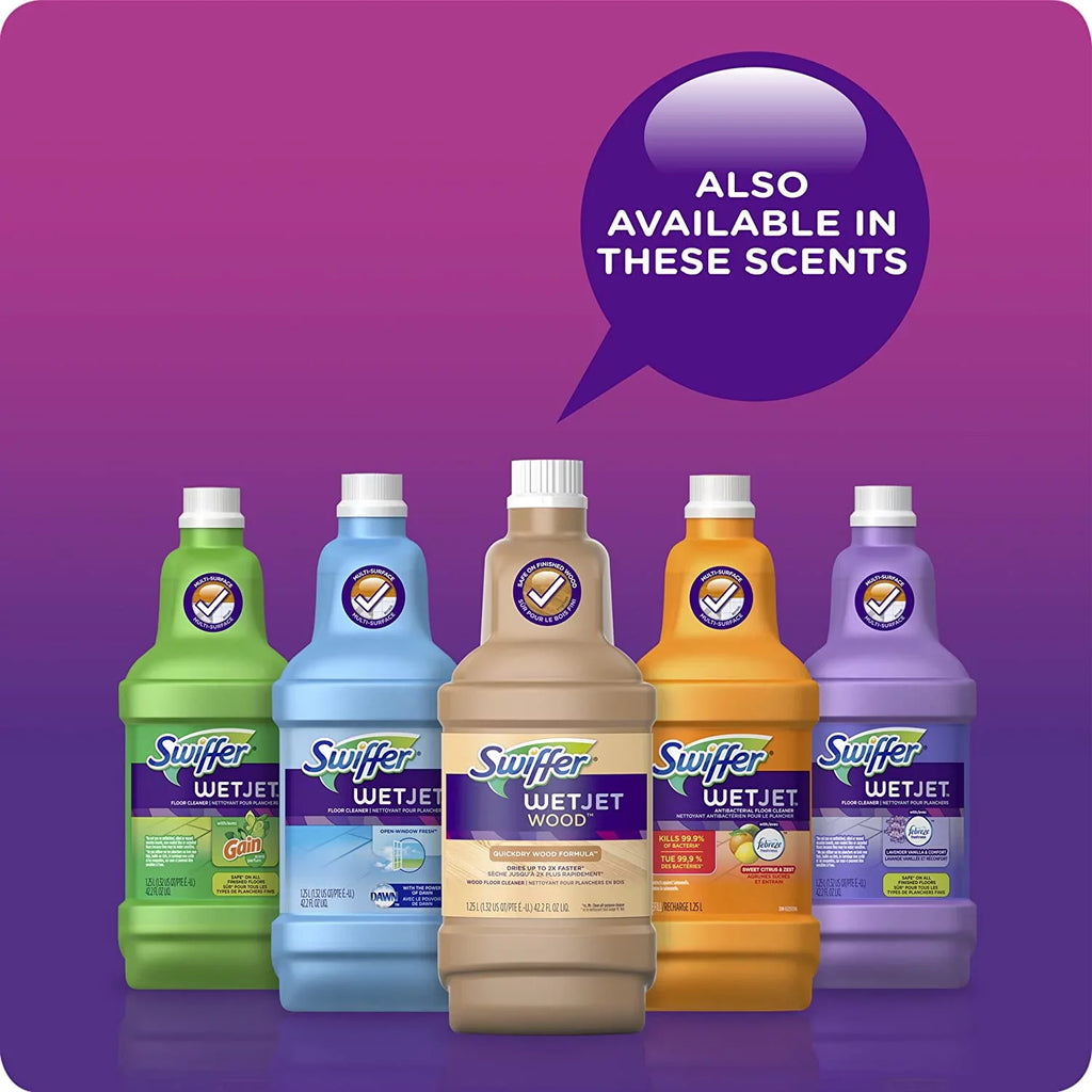 42.2 Comfort, Wet & (Pack Ounce Cleaner Refill, Floor Solution Vanilla 4) Fluid Lavender Swiffer of Jet